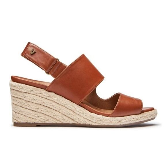Vionic Brooke Wedge Sandal Vionic Brown Wedge Sandals Size 10 EUC - Picture 1 of 8